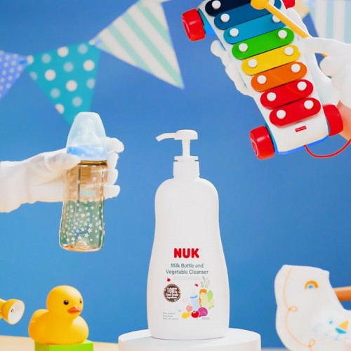 NUK Milk Bottle and Vegetable Cleanser 950ml + Refill 750ml | 100% Food Grade Ingredients